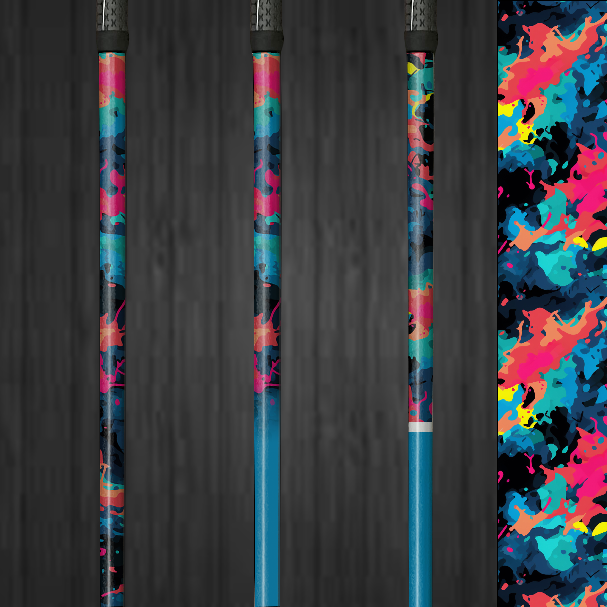 Burst Blue | Vinyl Golf Shaft Wraps