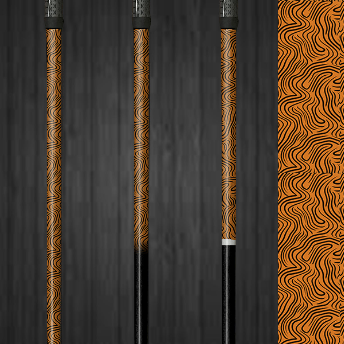 Rush Orange | Vinyl Golf Shaft Wraps